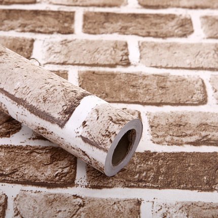 quick delivery Brick and stone pvc wallpaper self-adhesive Wallpaper peel and stick wallpaper rolls