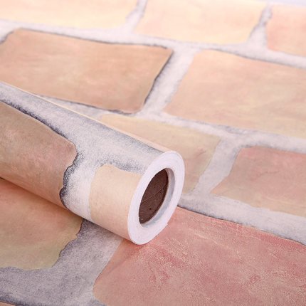 quick delivery Brick and stone pvc wallpaper self-adhesive Wallpaper peel and stick wallpaper rolls