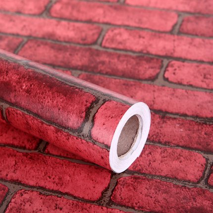 quick delivery Brick and stone pvc wallpaper self-adhesive Wallpaper peel and stick wallpaper rolls