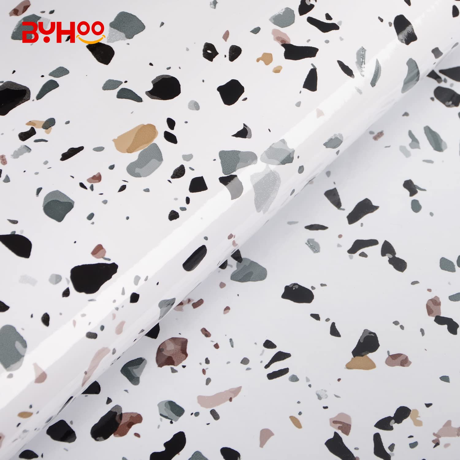 Wholesale Waterproof Granite home decorative terrazzo marble wall paper self adhesive wallpaper for kitchen
