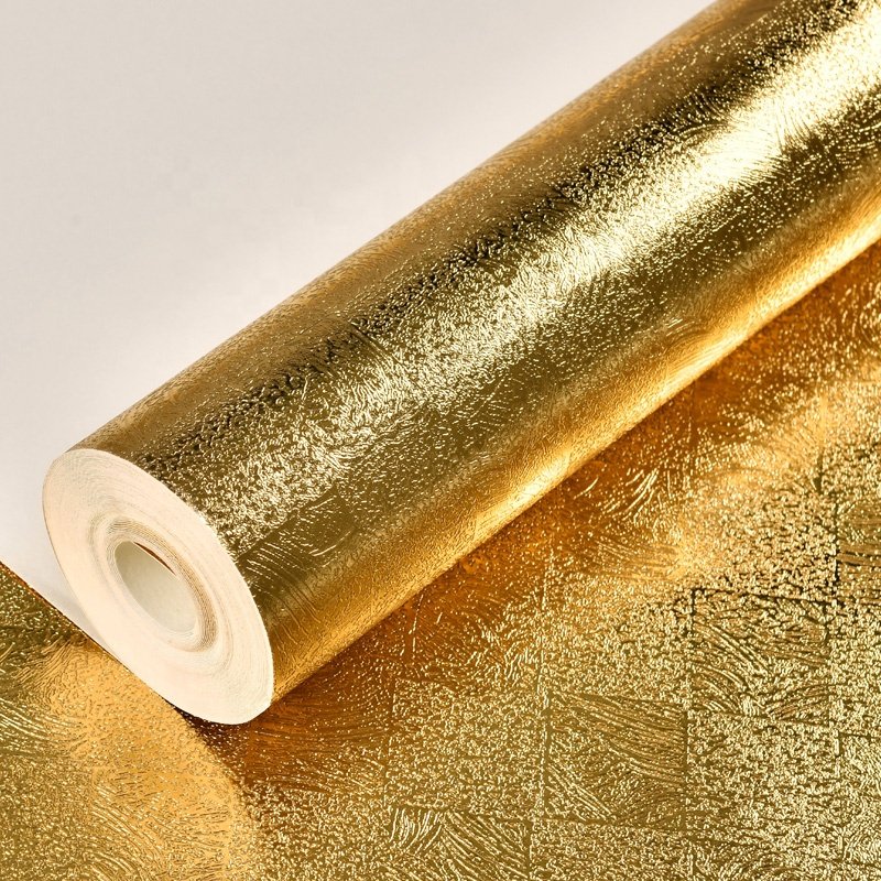 Modern Gold Foil Mosaic Wallpapers Wall Coating(old) Waterproof Wallpaper Rolls for Shop Hotel Roof Walls Mural