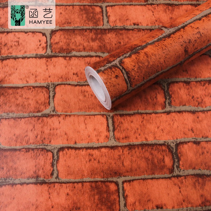 Hot selling decorative contact paper peel and stick 3d brick wallpaper