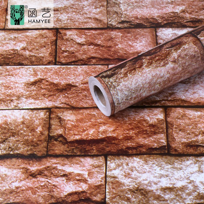 Hot selling decorative contact paper peel and stick 3d brick wallpaper