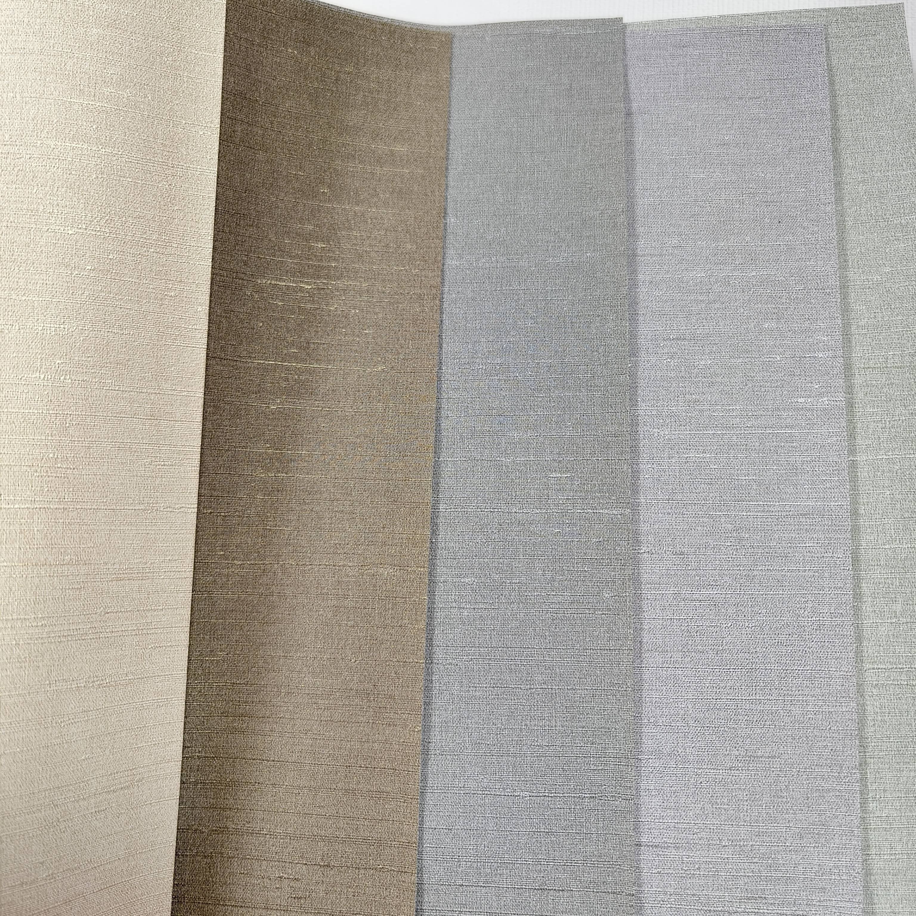 wallpaper Free Sample European Vinyl Wallcovering PVC Vinyl Fabric Textured Decorative Wallpaper For hotel wallpaper