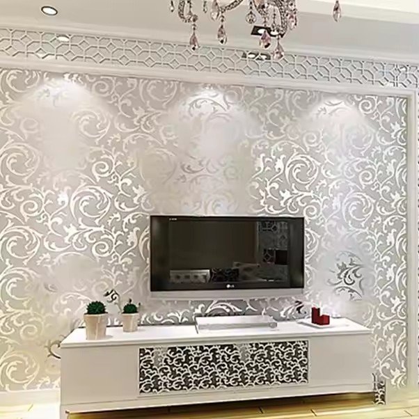 3D gold foil wallpaper luxury living room hotel lobby bar entertainment venue wall decoration wallpaper