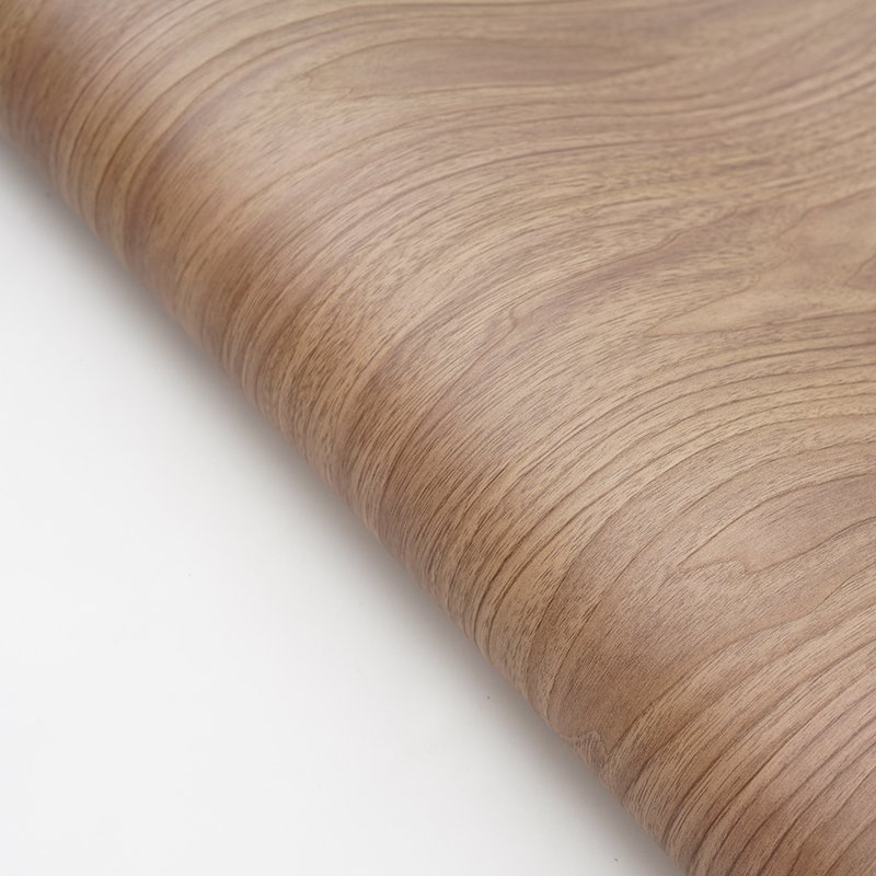 Unique golden walnut texture wallboard new color embossed PP foil roll decorative wood PP film for door furniture film