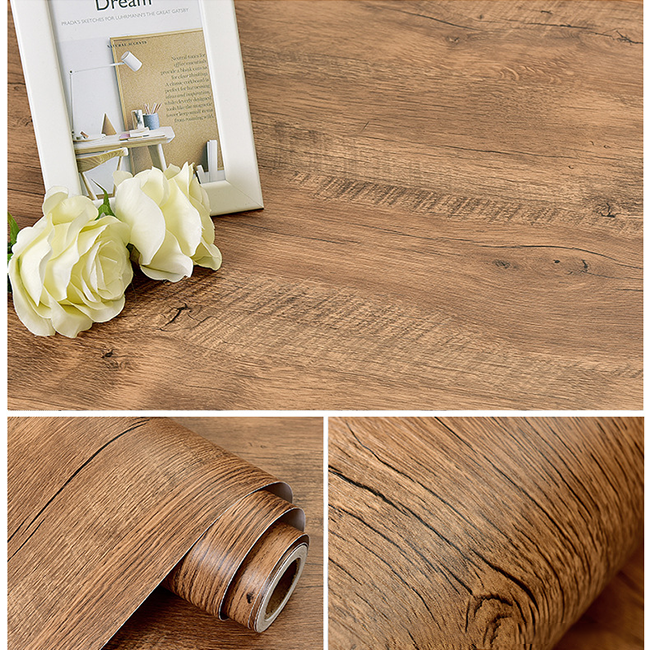 Wood Wallpaper Peel and Stick Wall paper Light Wood Grain Contact Paper for Cabinets Self Adhesive Wallpaper Rolls Removable