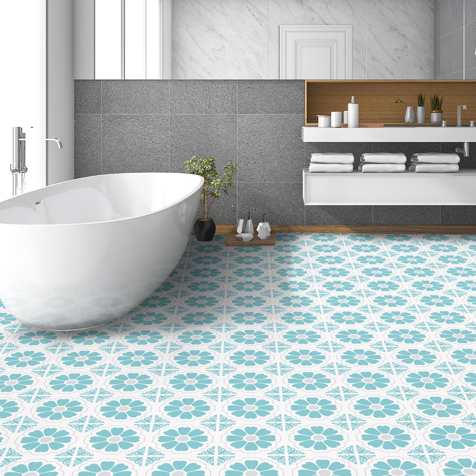 House Decoration Soft Soundproof Floor Paper Self-adhesive Flooring Stickers Tiles DIY Floor Tiles 30*30CM