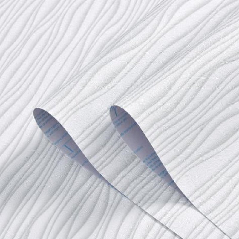Modern 3D Wall Panel Decoration Wallpaper Roll Decor 3D Cloud Ripple with Stamp Finished Stainless Steel Waterproof Wall Paper