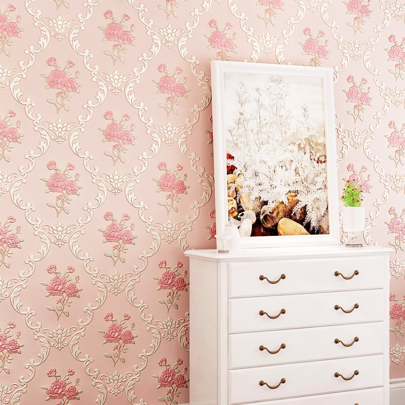 PVC Vinyl Embossed 3D Effect Removable Self-adhesive Wall Cover Material Coating Wallpaper Vinyl peel and stick wallpaper