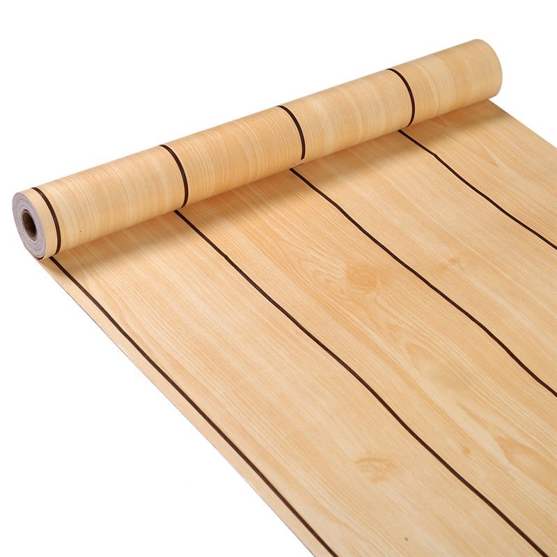 10M Wholesale High Quality Ready to Ship Wood Printed Sticker Wall Paper Modern Striped Cheap Wallpaper Rolls For Home