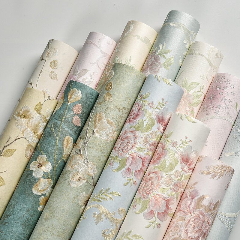3d pink floral embossed mural wallpaper home decoration flower wallpaper rolls for living room luxury