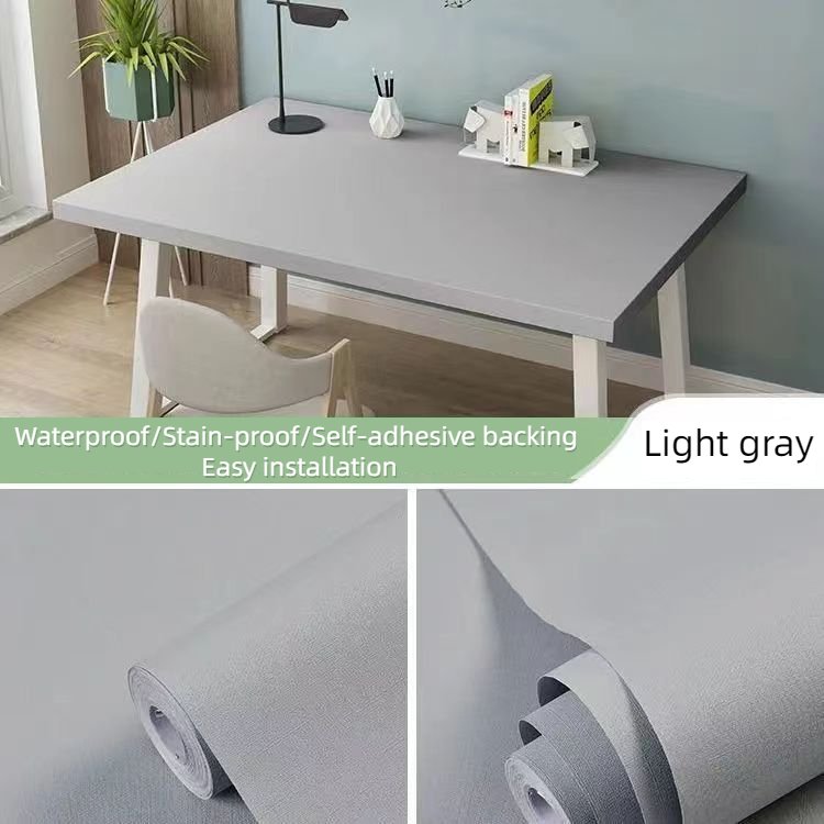 Gray system PVC Peel and Stick Wallpaper Customized Support Black Gray Self-adhesive Wallpaper Rolls