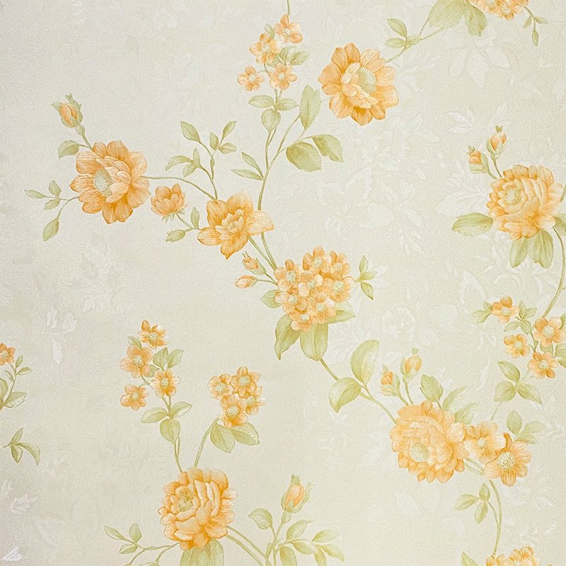 American countryside 3D plant and flower wallpaper bedroom living room dining room background wall beautiful wallpaper