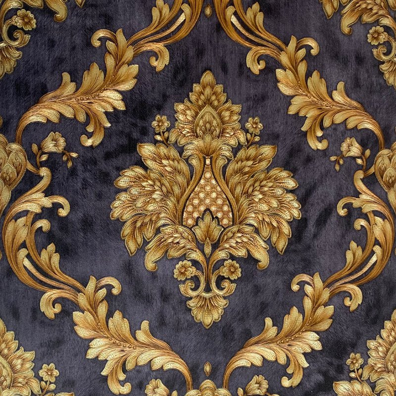 Home decoration materials 3D Damascus wallpaper large flower PVC living room TV background wall wallpaper roll wholesale