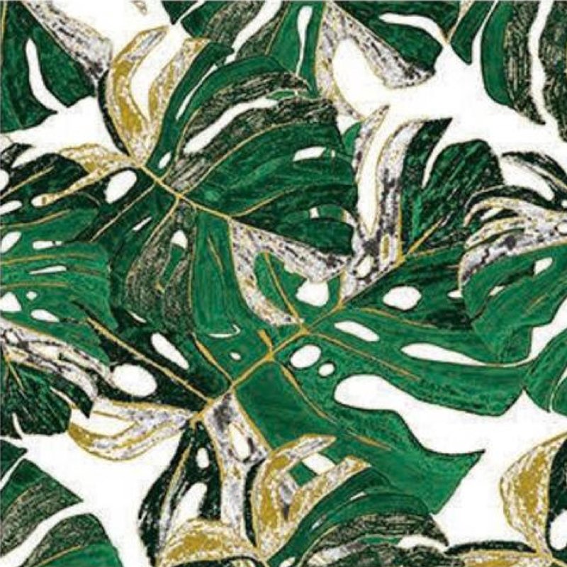 Tropical Jungle Green Plant Leaf Wallpaper Home Wall Decor Non woven Wallpaper