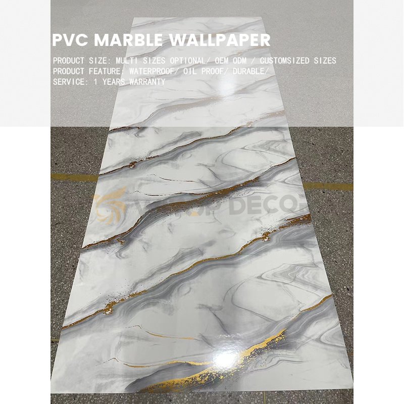 1220*3000mm soft material self adhesive marble wall rolls for interior wall decor