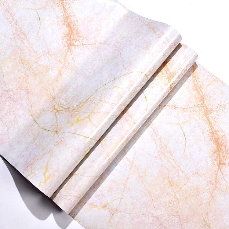 New 3D Marble Wall Backsplash Kitchen Anti-Static Adhesive Wallpaper Roll for Living Room Other Wallpapers