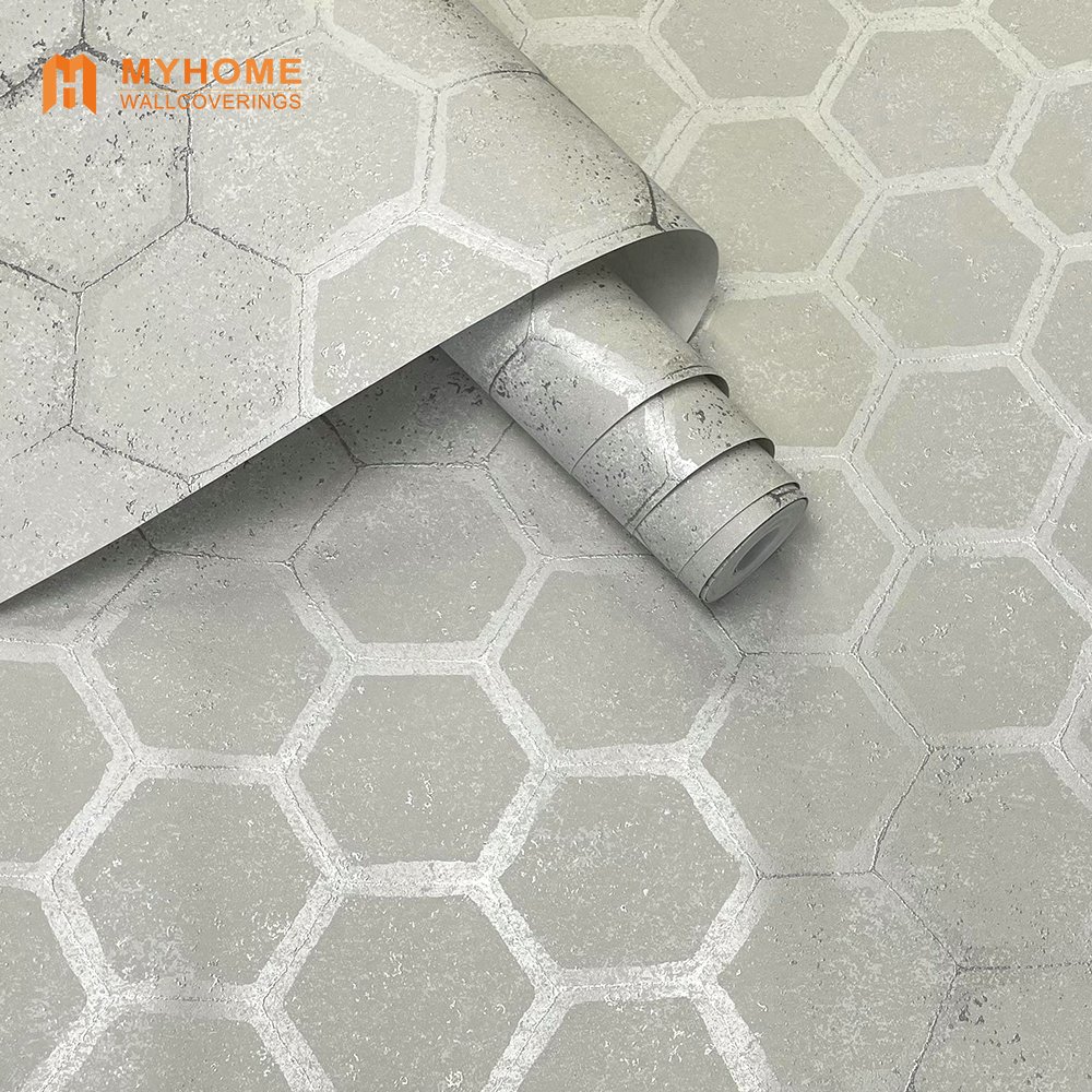 Guangzhou Ready Stock Geometric Black Wallpaper Rolls Others Wallpapers/Wall Panels