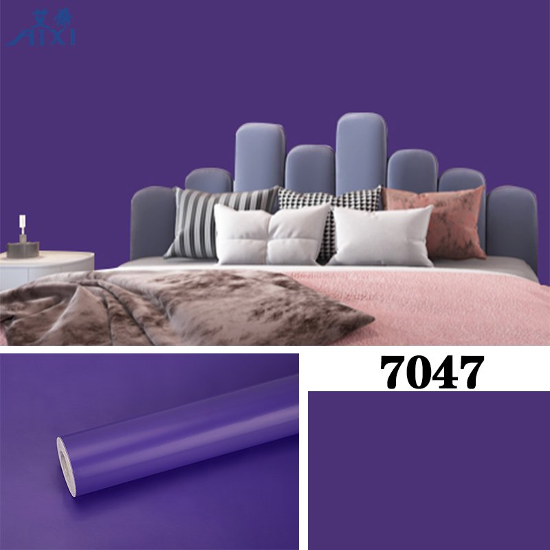 Lonmay Mono Color pvc membrane foil Vacuum Pressing decorative films pvc film for furniture