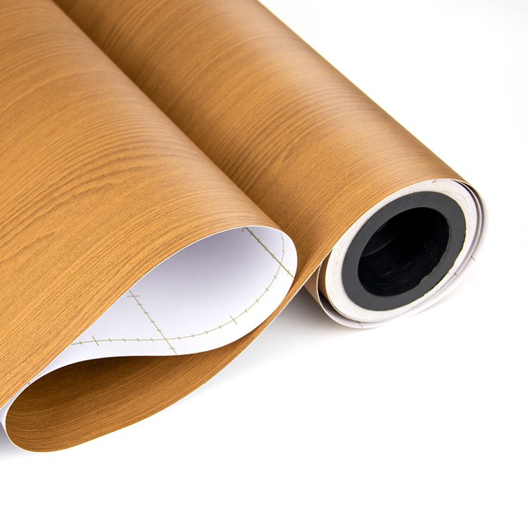 Thicken Vinyl 3D Adhesive PVC Wallpaper Modern Wood Grain Packed in rolls embossed pvc film pvc foil vacuum press membrane