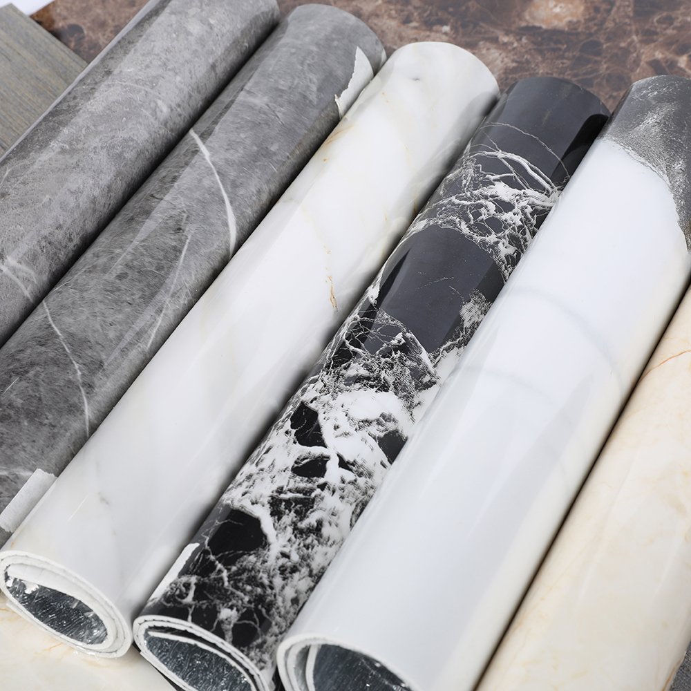 60/120*300cm self adhesive pvc kitchen sticker floor marble sticker roll marble wallpaper