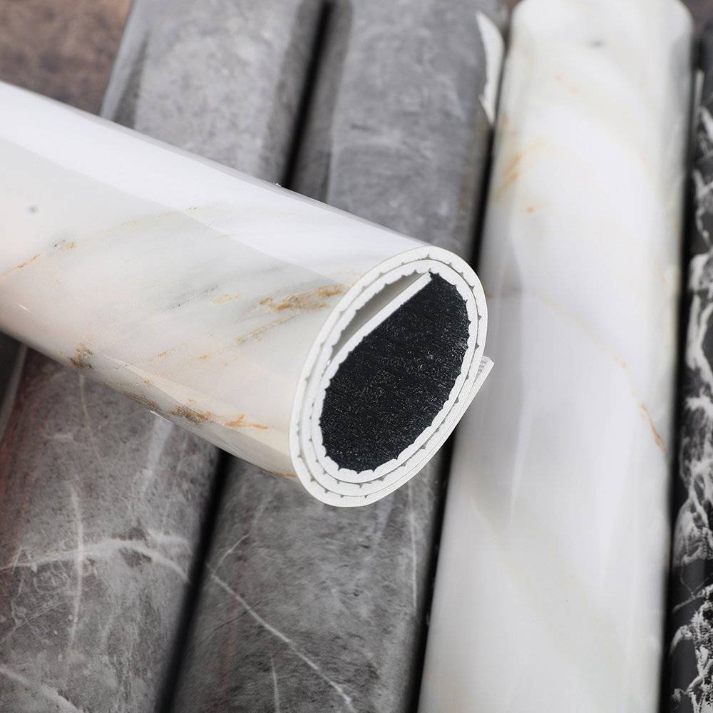 60/120*300cm self adhesive pvc kitchen sticker floor marble sticker roll marble wallpaper