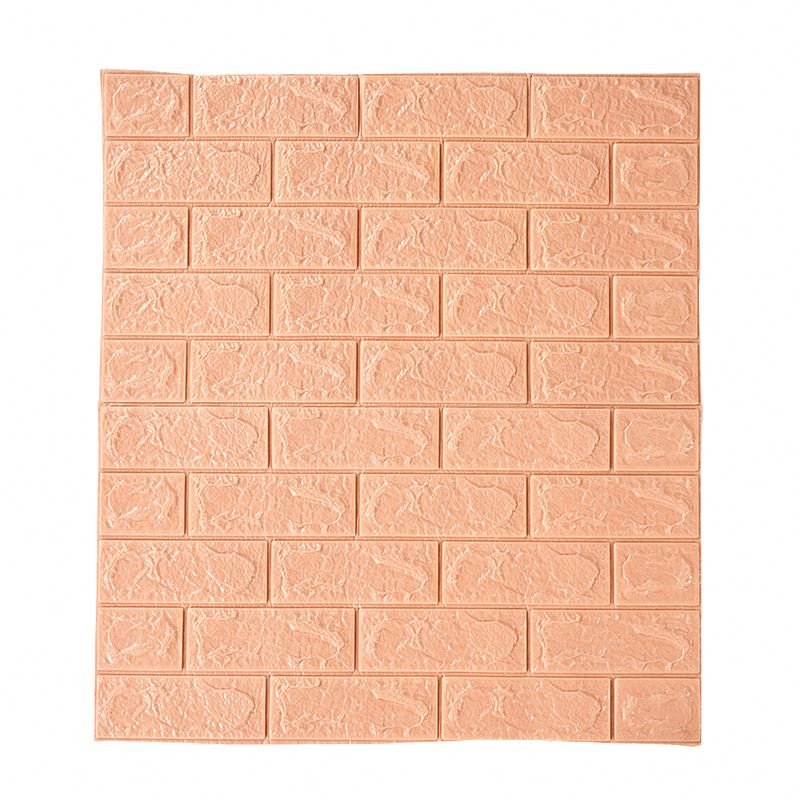 self adhesive wall paper rolls stone wall sticker cheap 3d pe foam brick wallpaper for living room