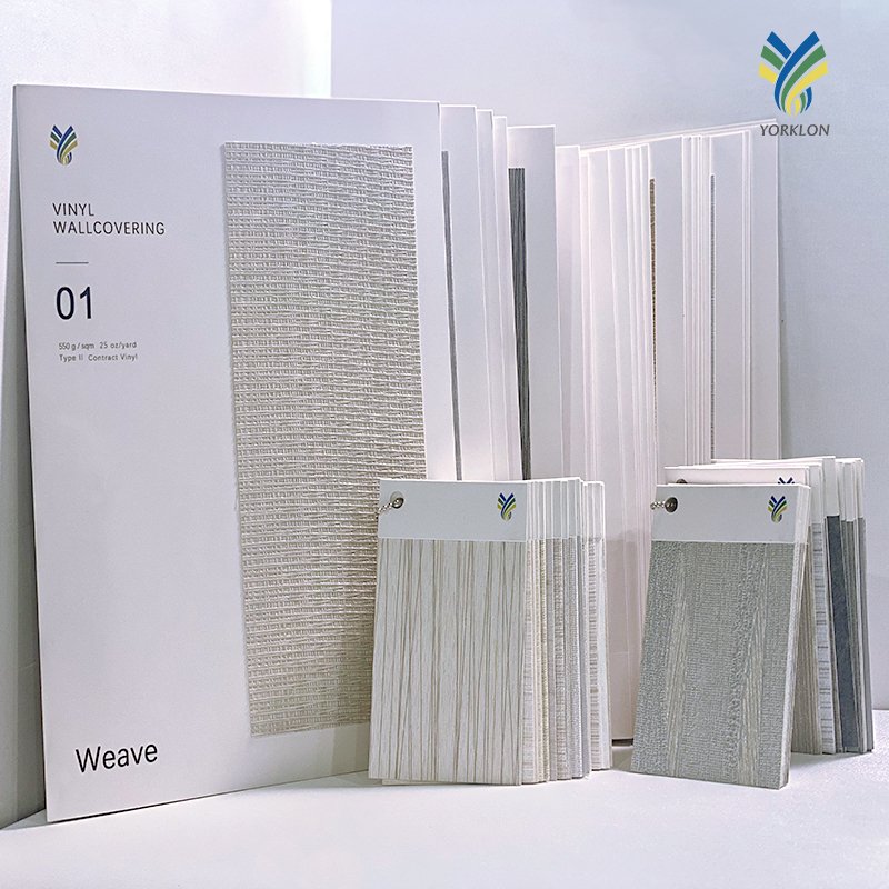 Yorklon PVC Wallpaper Wallcoverings For Hotel Panel Wall Decoration