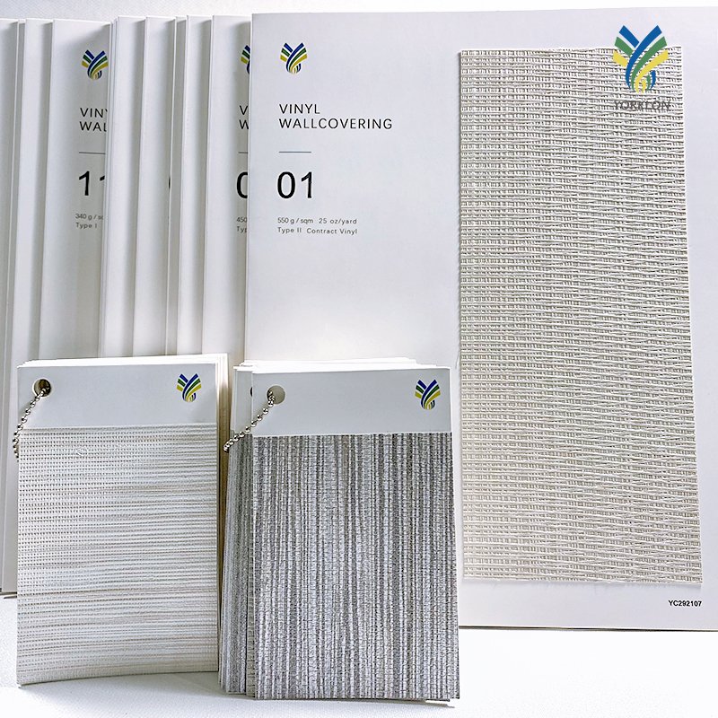 Yorklon PVC Wallpaper Wallcoverings For Hotel Panel Wall Decoration