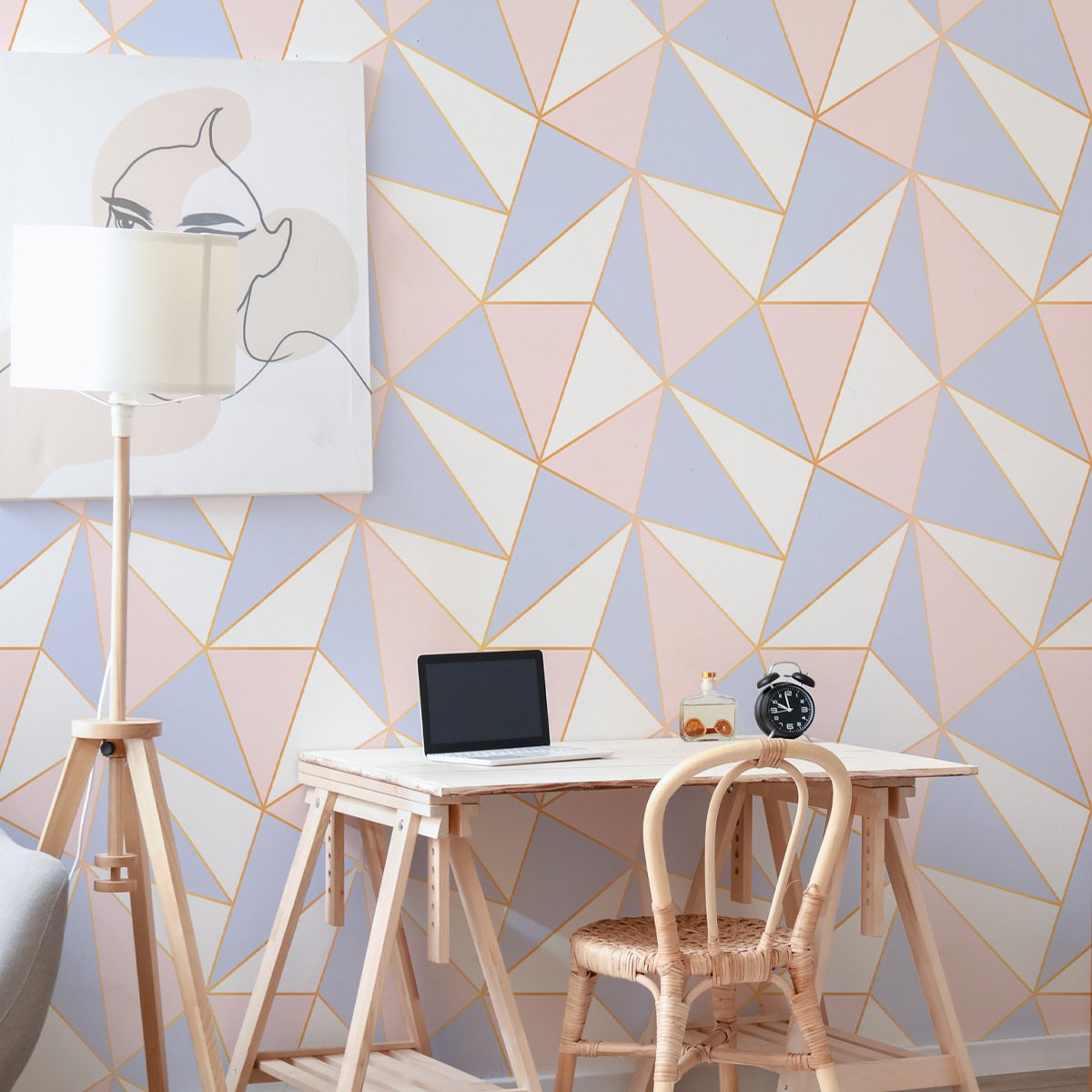 Wallpaper self-pasting simple gray purple pink blue white wallpaper self-adhesive home moisture-proof wallpaper