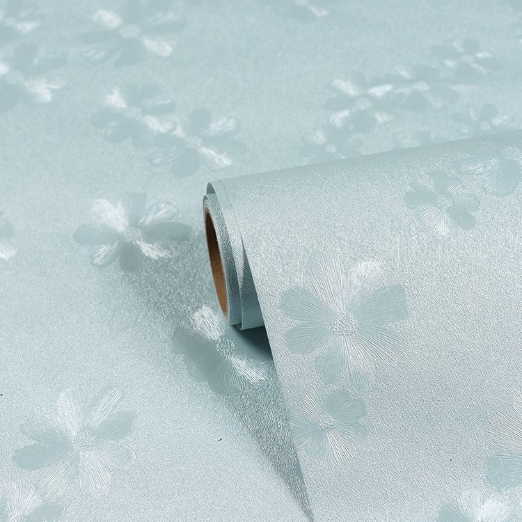 Flowers Pvc Self Adhesive Waterproof Wallpaper Peel and Stick Wall Covering Home Decoration Wallpaper Rolls