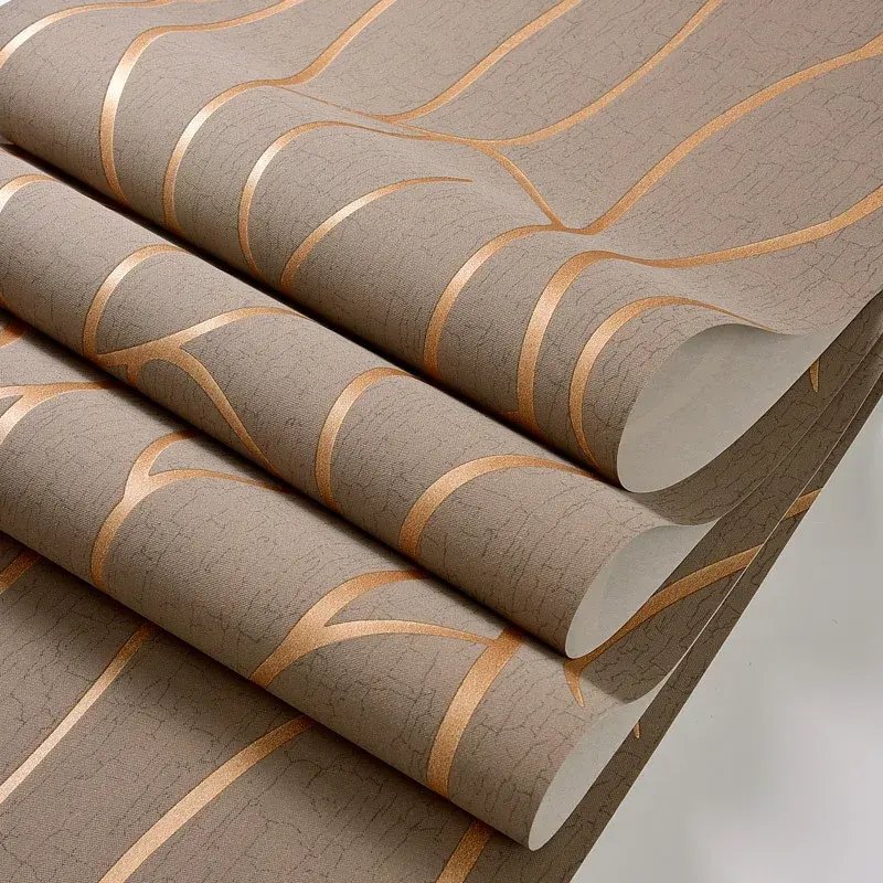 High-Quality Modern 3D Non-Woven Wallpaper for Living Room and TV Background Wall Decoration