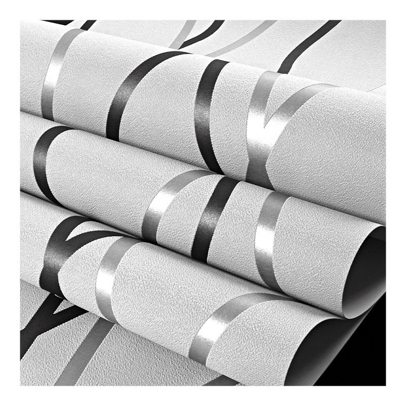 3d Modern Minimalist Geometric Curve Striped TV Background Thickening Bedroom Living Room Wallpaper