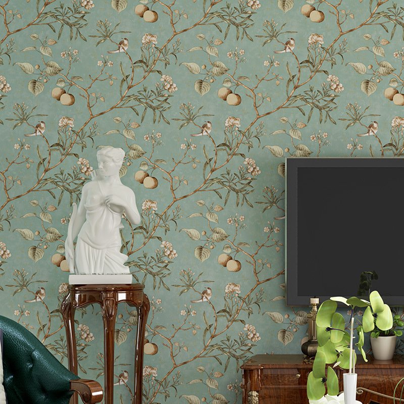 factory living room wallpaper home decoration wall paper Beautiful Golden Rose Flower Wallpaper