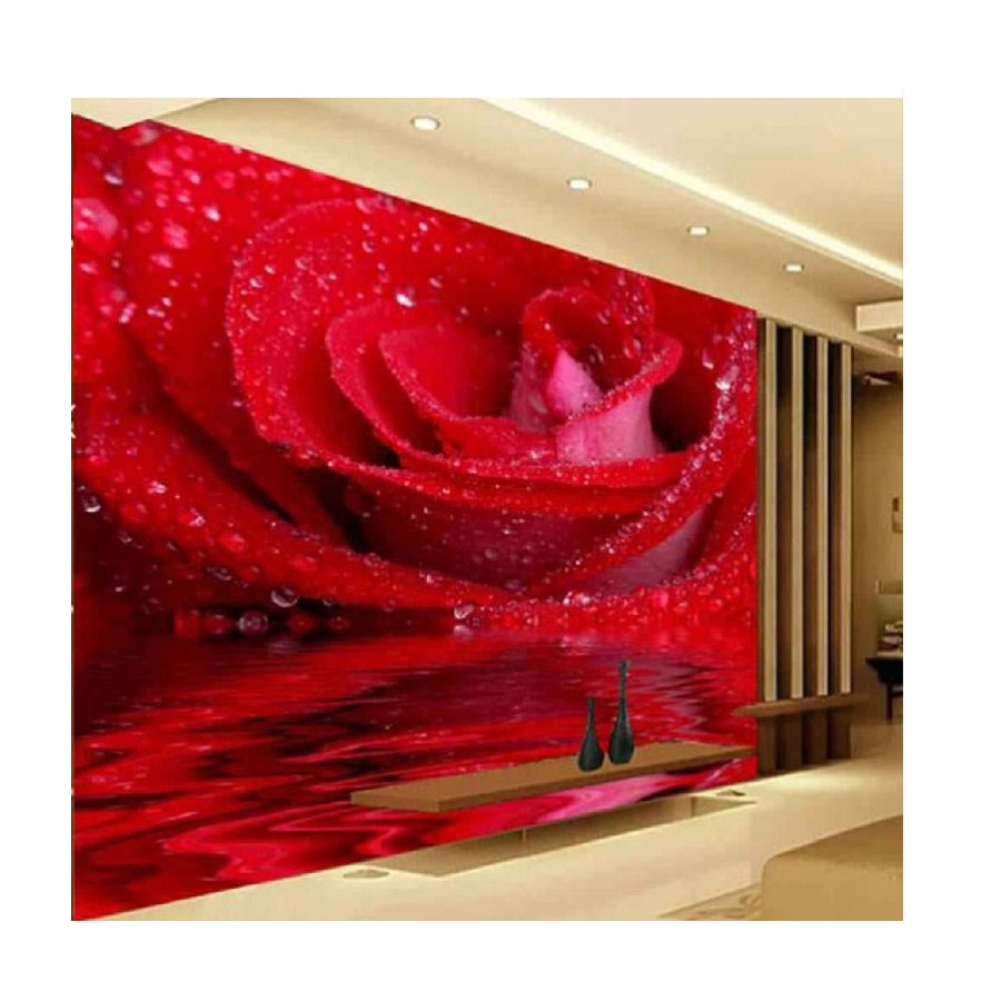 Wholesale 3d Floral Modern Decorative Mural Rosewine wallpaper