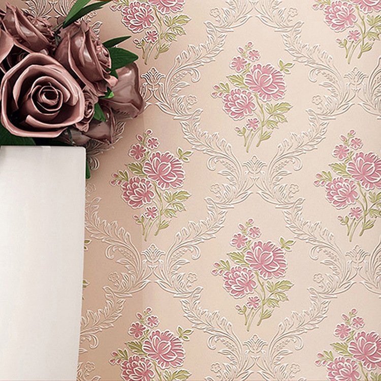 2022 Non woven Home Decor 3D Wallpaper Florals Paper Rolls