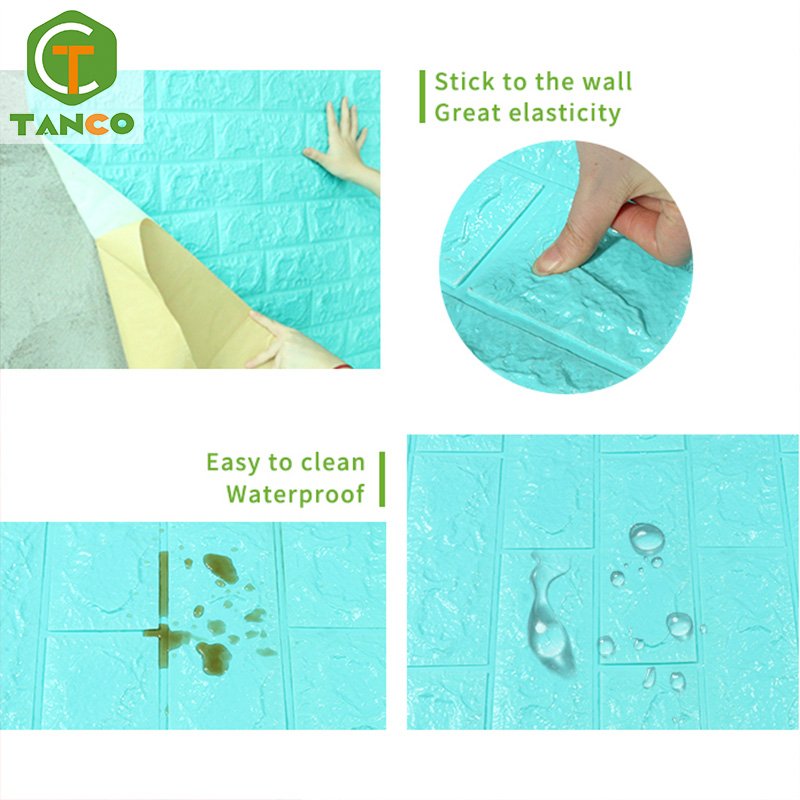 70*10m big roll pe foam wall sticker brick foam wallpaper pegatinas de pared 3d adesivo de parede papel tapiz para pared 3d