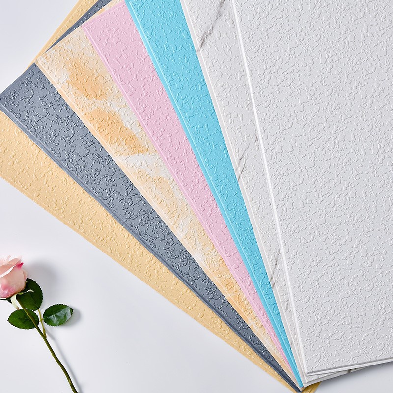 70x70cm PVC Vinyl Wallpaper Waterproof Self Adhesive Wallpaper sound-absorbing 3d Wallpaper Home Decoration 3D Wall panel