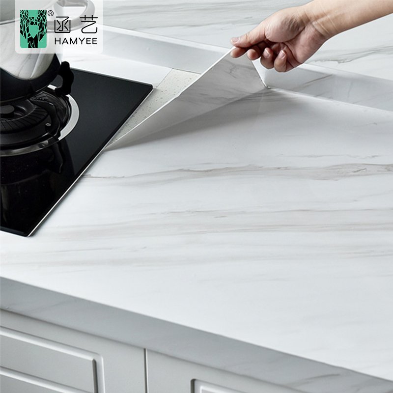 1.22*50m white wall paper marble wallpaper self-adhesive waterproof wallpaper peel and stick contact paper