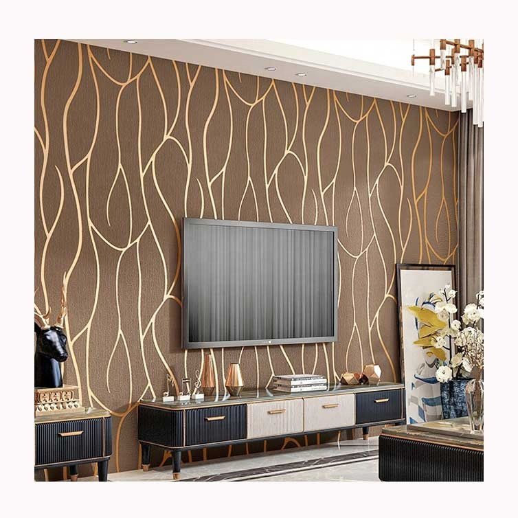 Modern Striped Non woven Wallpaper For Home Decor Living Room Bedroom Background Wall Paper Wholesale