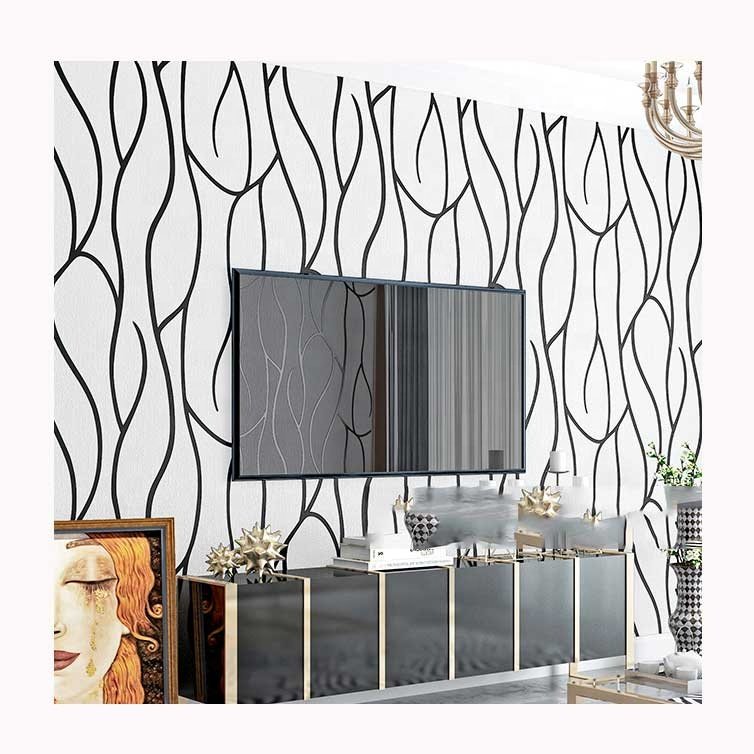 Modern Striped Non woven Wallpaper For Home Decor Living Room Bedroom Background Wall Paper Wholesale