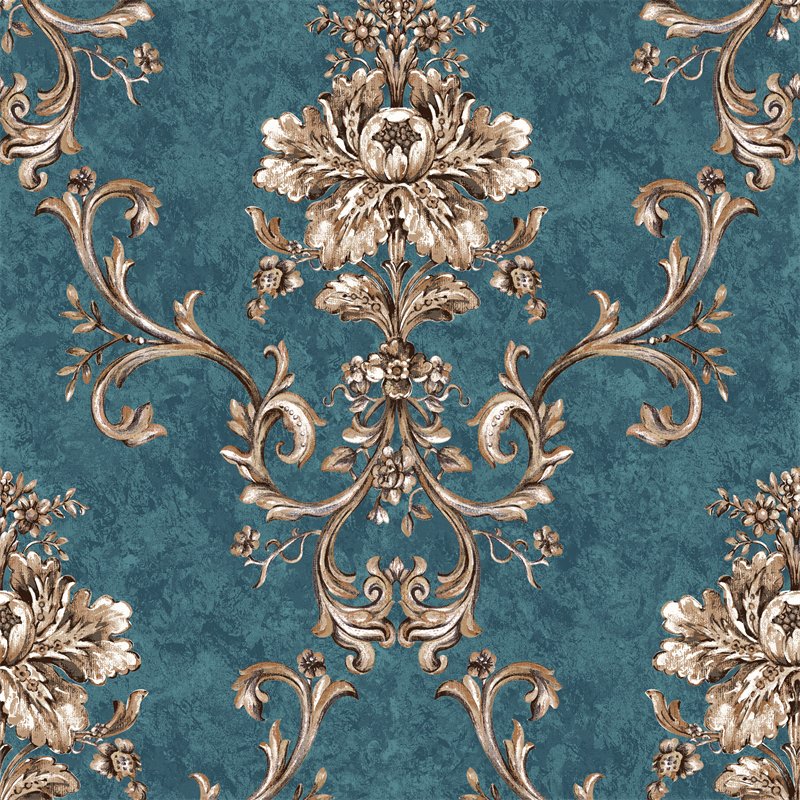 Water Proof Wallpaper for Bathrooms Mural Wallpaper Blue Flowers Beautiful Wallpaper for Living Room