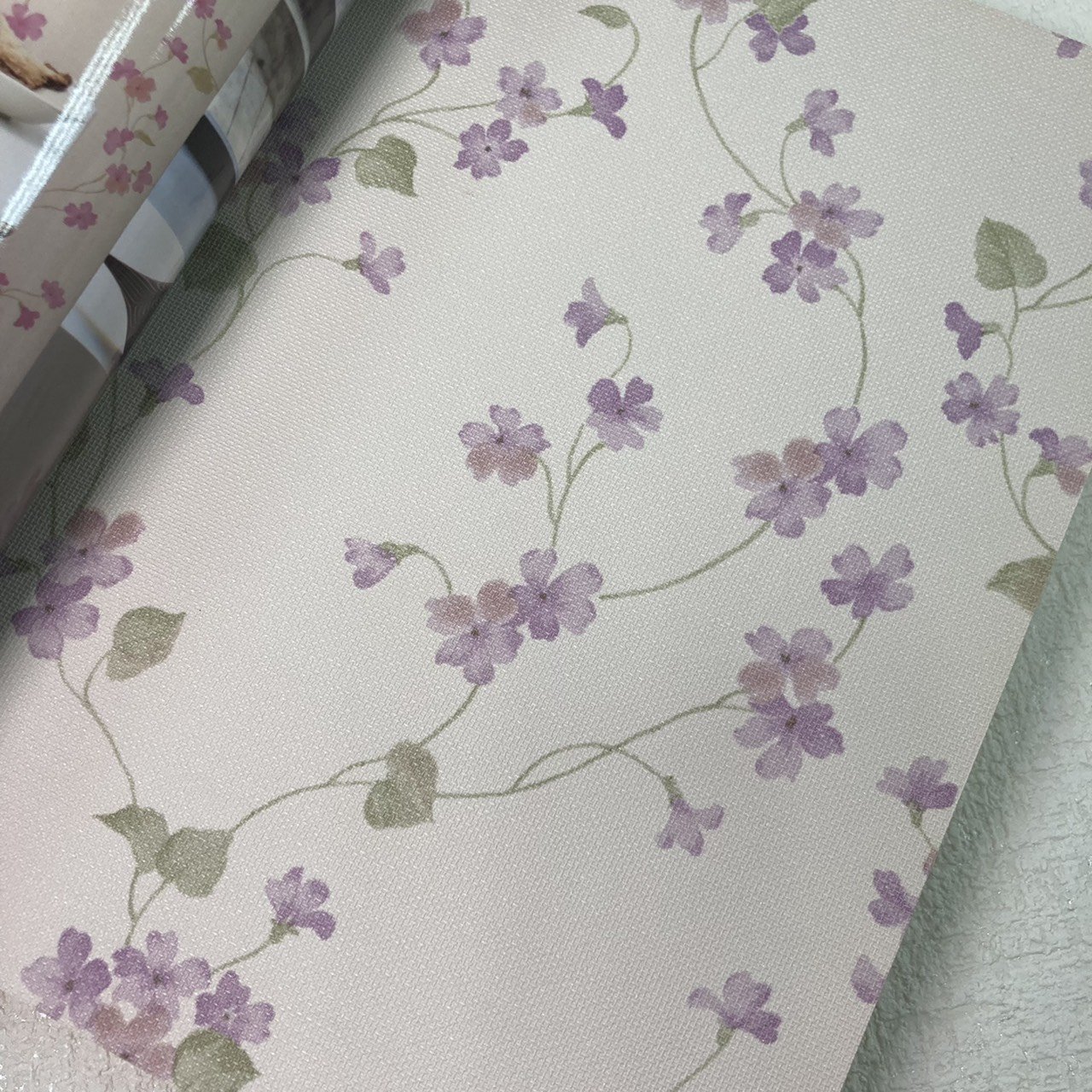 Modern Country Style Cute Beautiful Flower PVC Wallpaper Kitchen Living Room