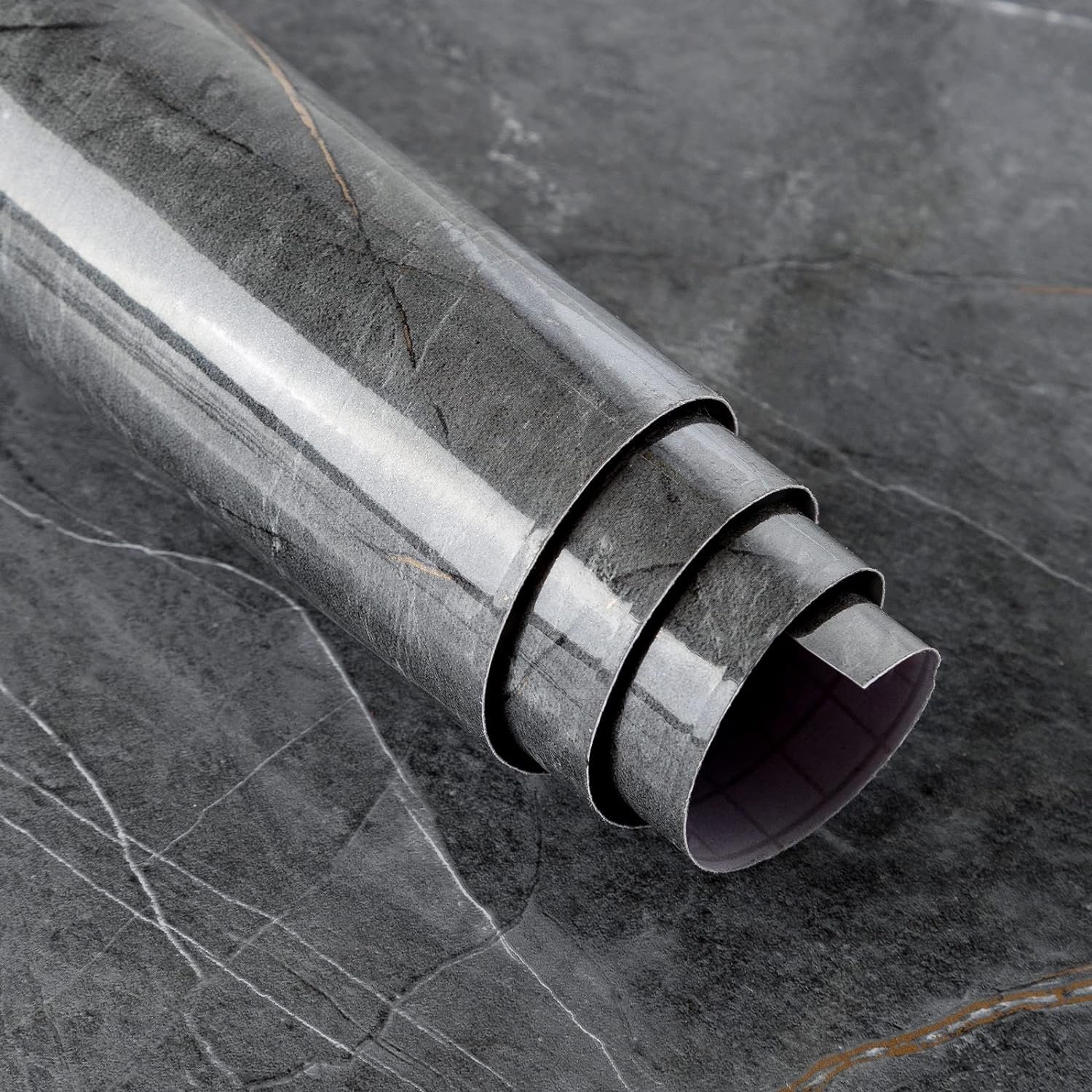 Cheap Waterproof Dark grey 3D Marble sticker Wallpaper Peel and Stick Self-adhesive Wallpaper for home decoration