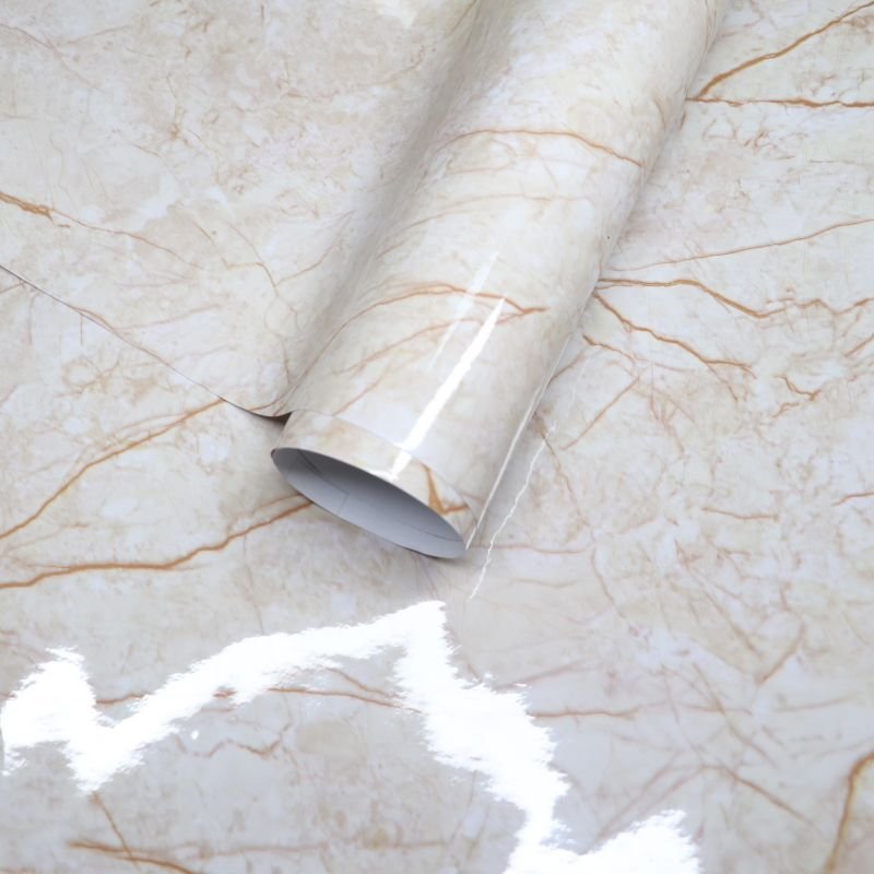 DUUEIHHUER High Gloss PVC Marble Wallpaper Sheet Rolls Self-Adhesive Wall Paper Modern Embossed Vinyl Furniture Decoration Type