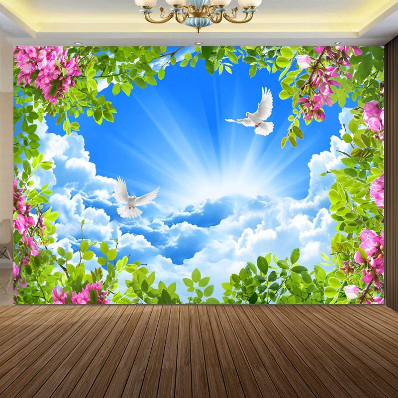 Custom Photo Wall Paper 3D Waterfall Landscape Painting Living Room TV Backdrop Mural Non-woven Fabric Wall Covering Wallpaper