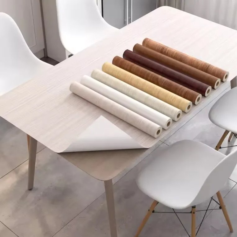 High Quality DIY Wall Covering PVC Furniture Self-Adhesive Vinyl Film For Home Wall Decoration Vinyl Membrane Foil Roll