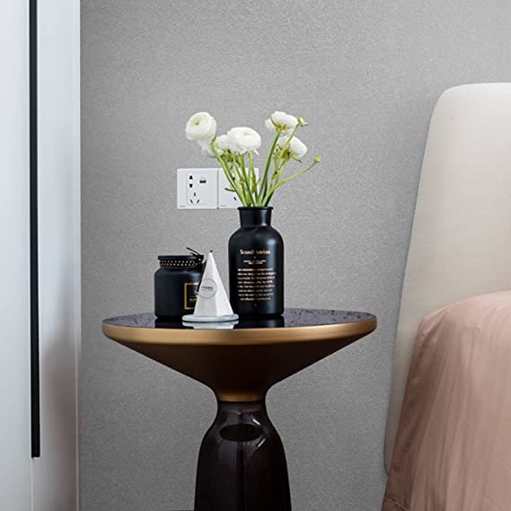 15.7" X 118" Black Silk Wallpaper Embossed Self Adhesive Peel and Stick Wallpaper Removable Kitchen Wallpaper Vinyl Black Wallpa