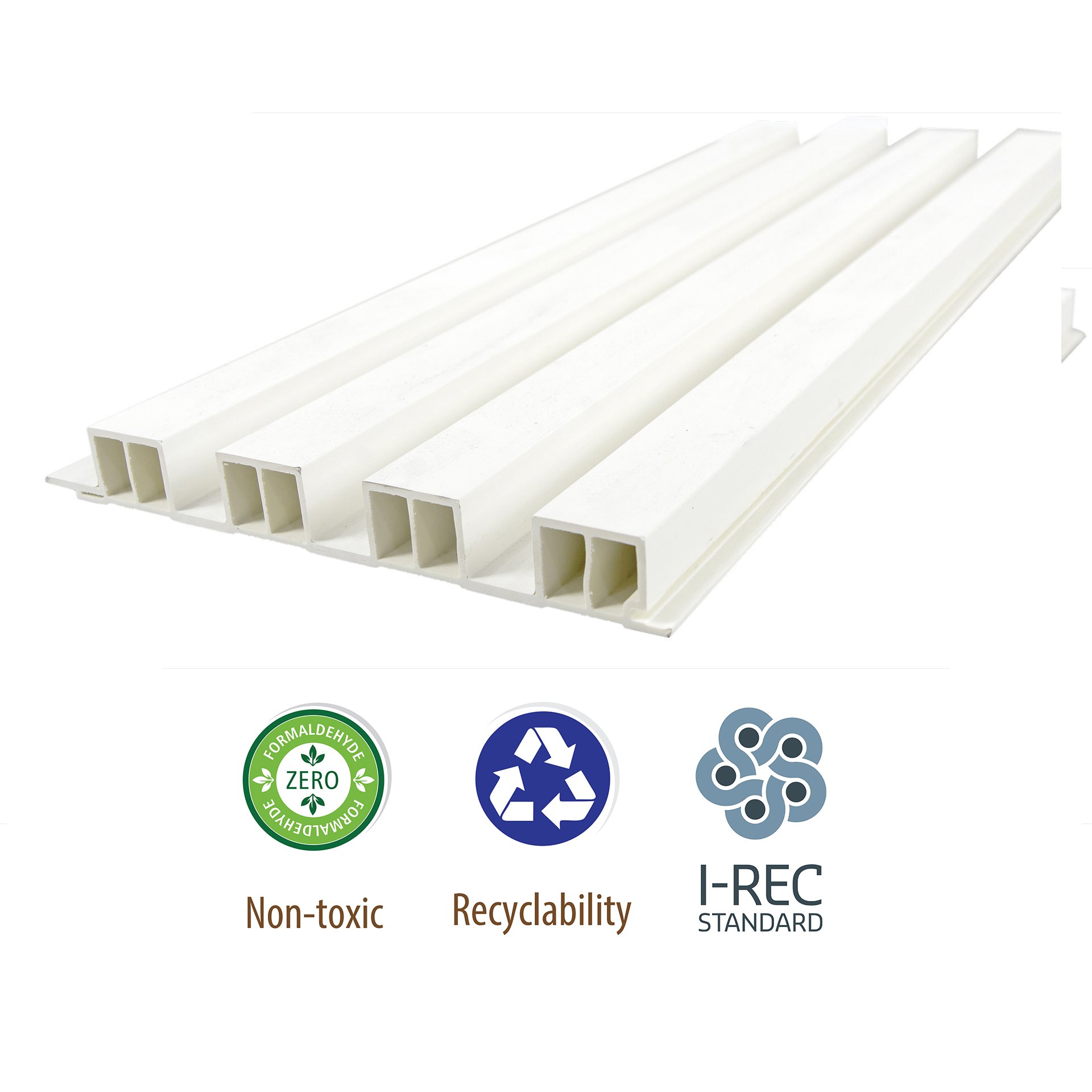 Vietnamese manufacturer High Quality Waterproof Anti-termite Plastic waved Wall Panel for House Interior Decoration (Pima)